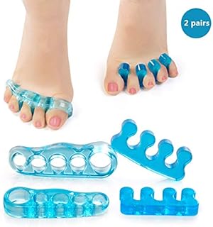 Yomitek Toe Separators, Straighteners & Spacers for Relaxing Toes, Bunion Corrector Relief, Hammer