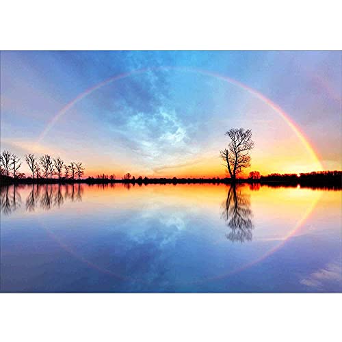 Peinture au diamant arc-en-ciel 80x180cm pour illuminer votre grand salon