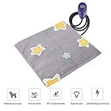 Impermeable y conveniente para limpiar: la manta está hecho de material ignífugo de PVC, resistente al agua y al polvo. La suave funda de franela extraíble es fácil de limpiar a mano o con máquina.
