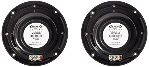Jensen Ms5006Br Black 5.25" Dual Cone Waterproof Speakers #TOP1