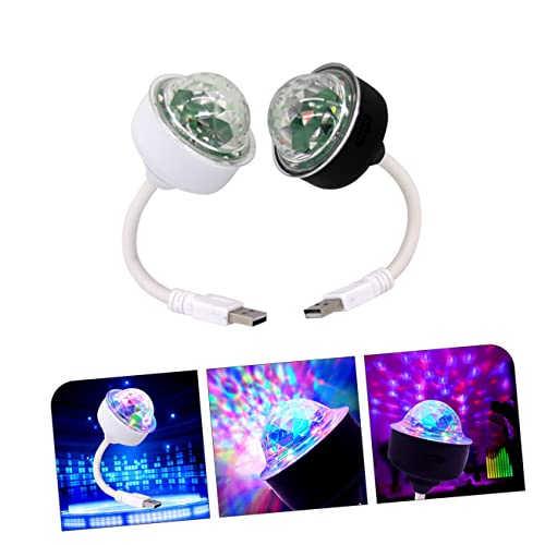 OSALADI 2 Pçs USB Luz De Palco Leds De Mudança De Cor Leds De Carro Ao Ar Livre Luzes De Discoteca P
