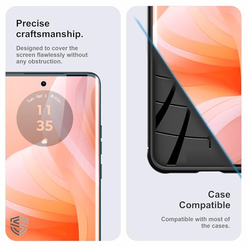 Image of TPU hydrogel Edge to Edge Screen Protector Guard For Motorola Edge 40 Neo (6.55 Inch) With Installation Kit | Fingerprint Compatible | Edge to Edge Coverage