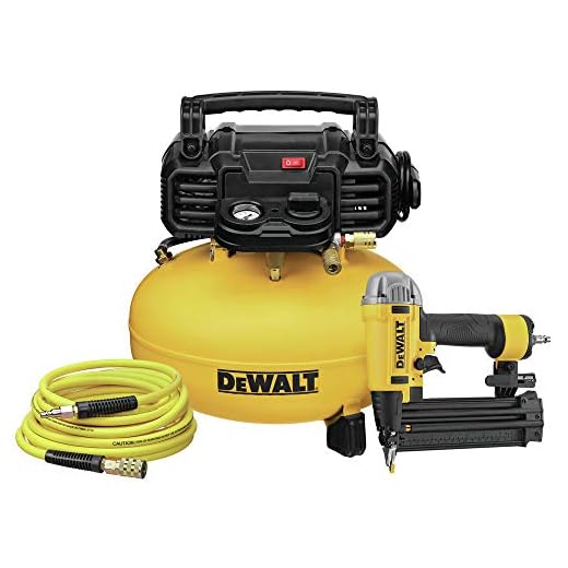Dewalt DWFP1KIT 18 Gauge Brad Nailer and 6 Gallon Oil-Free Pancake Air Compressor Combo Kit