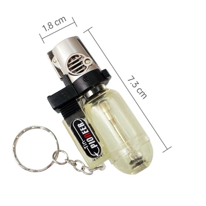 Image of KOFY Aluminium Tin Pioneer Jet Flame Refillable Lighter 1Pc