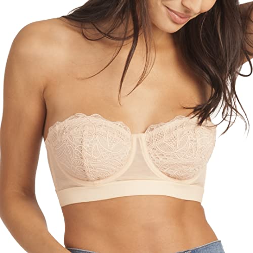 LIVELY Lace Strapless Bras for Women Strapless Underwire Bra with