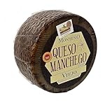 Queso Manchego Viejo DOP Monteno - 6 Meses Curación - Leche Pasteurizada de Oveja - Ideal para Tablas y Regalo | Rueda 3 kg, Queso al Corte, Añejo, Gourmet, Sabor Intenso, D.O.P