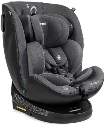 Cadeirinha Infanti, Mia, com Giro 360°, Preto