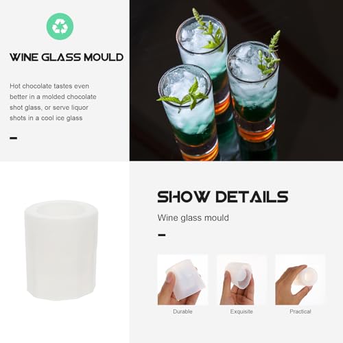 Molde de hielo de silicona para vasos shot BESTonZON 10 piezas miniatura 3