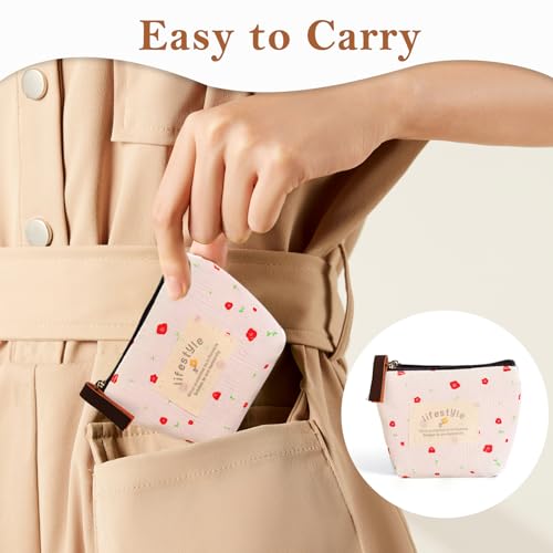 Image of TecoKart 6 Pcs Cute Coin Purse for Women - Retro Mini Coins Pouches, Small Pouch for Coins, Multi-Color Pouch for Women, Portable Small Purse for Kids and Adults Daily Use