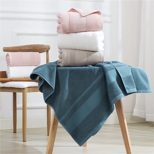Toallas de baño de secado rápido y alta absorción EDQPLL blancas 6