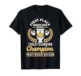 Divertida idea de regalo para tu padre, abuelo, hijo, hermano, sobrino. Ideal para cumpleaños o Navidad. También es una divertida camiseta de Halloween, para que todos siempre obstruyan el inodoro.