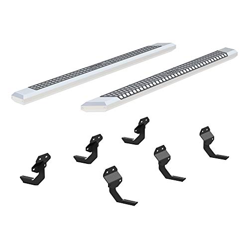 Estribos de aluminio cromado Aries para camioneta 91 pulgadas miniatura 2