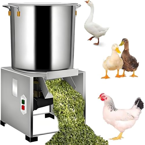 Gewerblicher Futterhäcksler, Professioneller Gemüseschneider Elektrisch Mit 4 Klingen, 2800 U/min Uâ€¦ – Miniatur