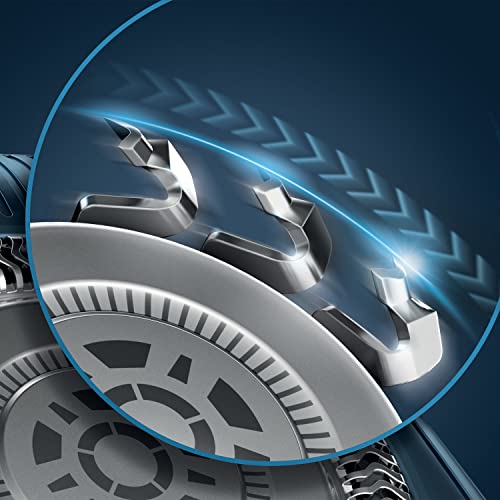 Foto von Philips S7783/78 Shaver Series 7000 Elektrischer Nass- und Trockenrasierer mit Präzisionsmessern aus Stahl, Motion-Control-Sensor, Flexible 360-Grad-Scherköpfe, Schwarz