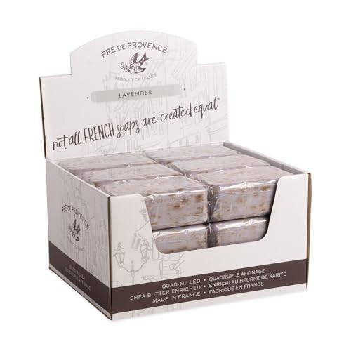 Image of Pre de Provence Artisanal French Moisturizing Soap Bar, Shea Butter Enriched, Quad Milled for Long Lasting Rich Smooth Lather, 5.3 Ounce, Lavender