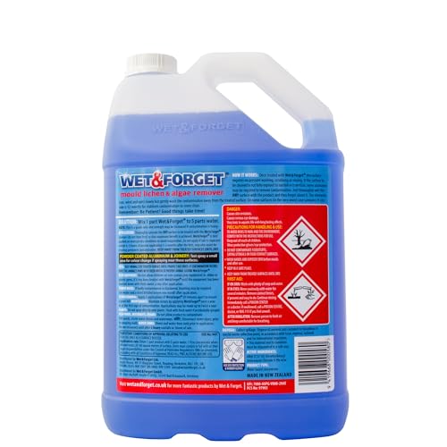 Wet & Forget Mould, Lichen & Algae Remover, Outdoor Patio Cleaner, Black Spot Remover, Bleach Free, 5L