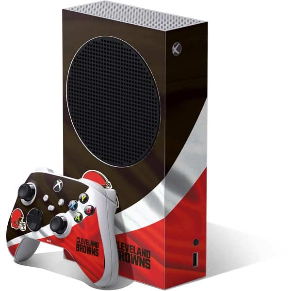 Skinit Decal Gaming Skin Compatible with Xbox Series S Bundle - Officially Licensed NFL Cleveland Browns Design