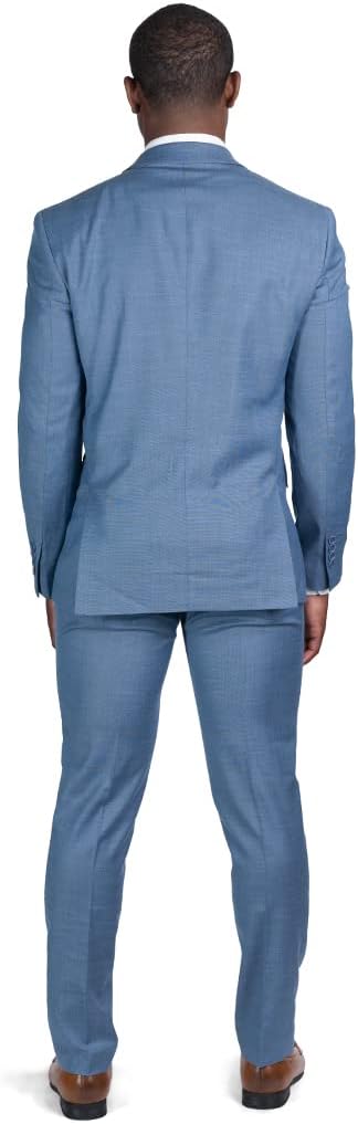 AZAR MAN Slim Fit Mens Solid Suit 2 Button Notch Lapel ZF10036A