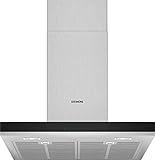 Leistungsstark und leise Siemens LC67BHM50 iQ300 Dunstabzugshaube/Wandhaube / 60 cm / LED-Beleuchtung / touchControl / Metall-Fettfilter / Edelstahl