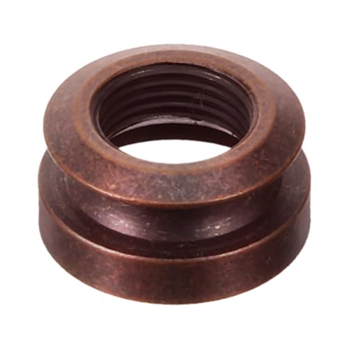 Embout de bouton jack de guitare Alasum en cuivre marron pour réparation basse