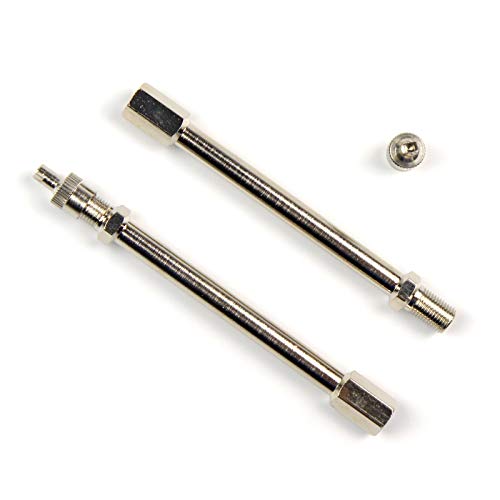 2-Pack 4 Inches Truck Rv Car Bike Motorcycle Suv Vehicle Dual Wheel Tire Valve Extender Extension Adaptor #TOP5