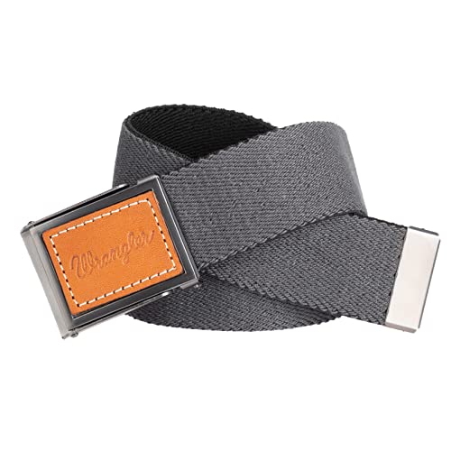 Wrangler Men's Leather Buckle Stretch Web Casual Everyday Dress Belt3