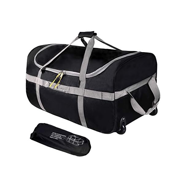 REDCAMP Foldable Duffle Bag with Wheels 120L 30″, 1680D Oxford