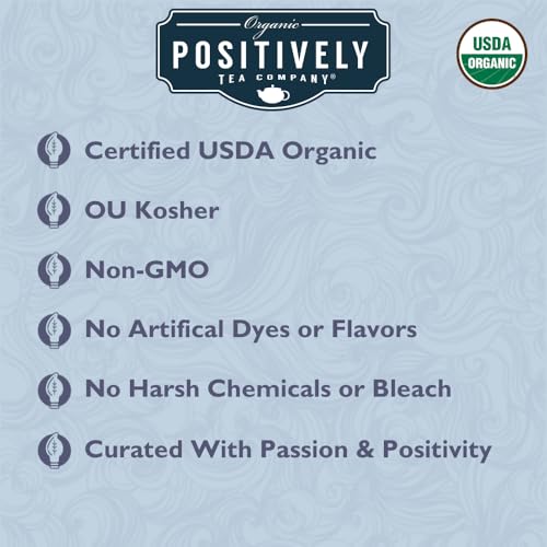 Image of Organic Positively Tea Company, Acai White Tea Bags, 20 Count