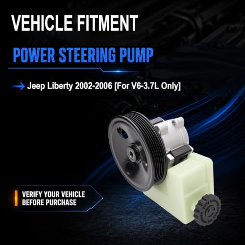 Image of Flecto 20-64610 Steering Pump with Reservoir Compatible with Jeep Liberty