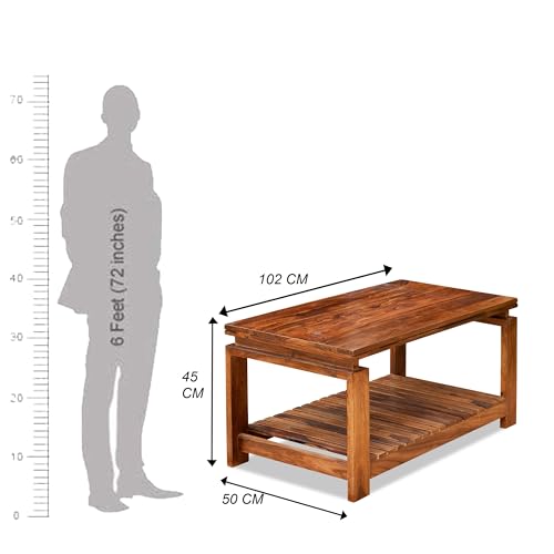 Image of Sheesham Wood Coffee Table (2)