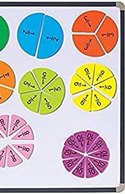 Didax Educational Resources Magnetic Fraction Tiles, Multi