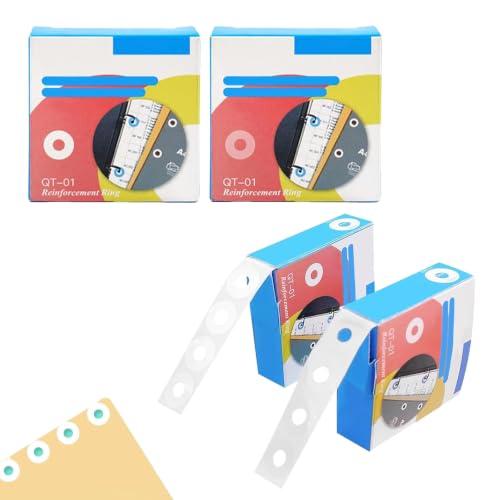Image of 1000 Pcs Self Adhesive Reinforcement Ring Extra Strong Hole Punch Protector