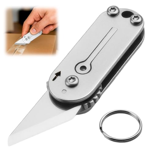 Multi Mini Pocket Box Opener Small Pocket Multi Tool Folding Utility Multitool Titanium Box Tool EDC Gadgets Outdoor Camping DIY Gift for Men
