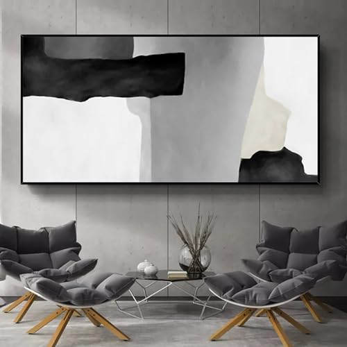 Peinture sur toile abstraite pour décoration de chambre moderne