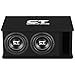 CT Sounds Dual 8” 1600W Loaded Tropo Series Ported Car Subwoofer Box - TROPO-2X8D4