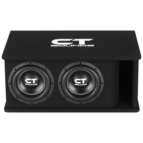 Image of CT Sounds Dual 8 inch 1600W Loaded Tropo Series Ported Car Subwoofer Box - TROPO-2X8D4