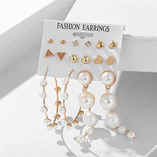 Image of Shining Diva Fashion Stylish Combo Metal Earrings for Women and Girls