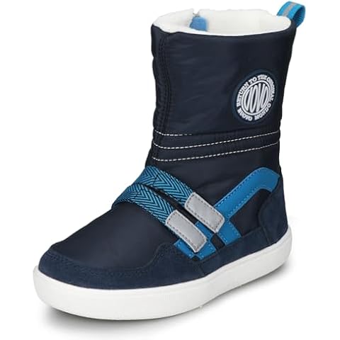 UOVO Kids Boys Snow Boots Warm Ankle Fur Lined Slip Resistant Waterproof Outdoor Winter Shoes Size13.5 Little Kids Army Blue Cover