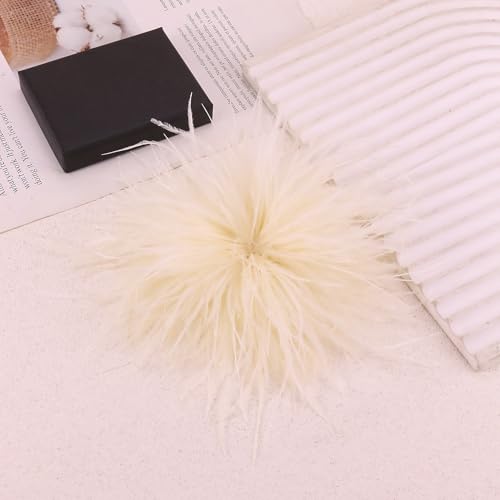 Image of CSIYANJRY99 Dainty Feather & Rose Flower Large Brooch Lapel Pins Delicate Elegant Handmade Flower Brooches Pin Classic for Wedding Party Dance Banquet for Women Dress Suit Ceremony Clothes Accessories Jewelry Valentine's Day Gifts