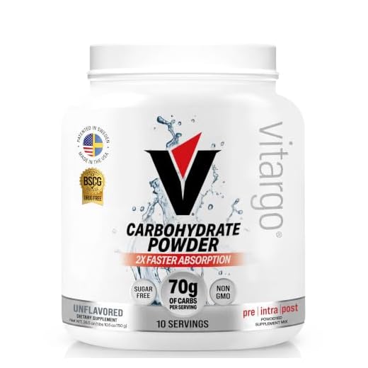 Vitargo Carbohydrate Powder | Feed Muscle Glycogen 2X Faster | 1 LB Unflavored Pre Workout & Post Workout | Carb Supplement for Recovery, Endurance, Gain Muscle Mass