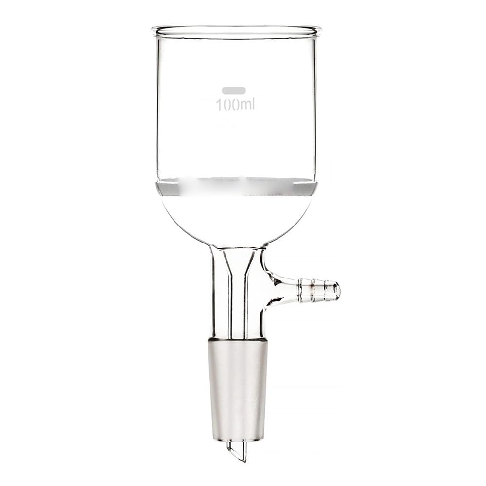 Attrezzature e forniture di laboratorio Imbuto Buchner in vetro 24/40 da 100 ml con adattatore for vuoto 10 mm