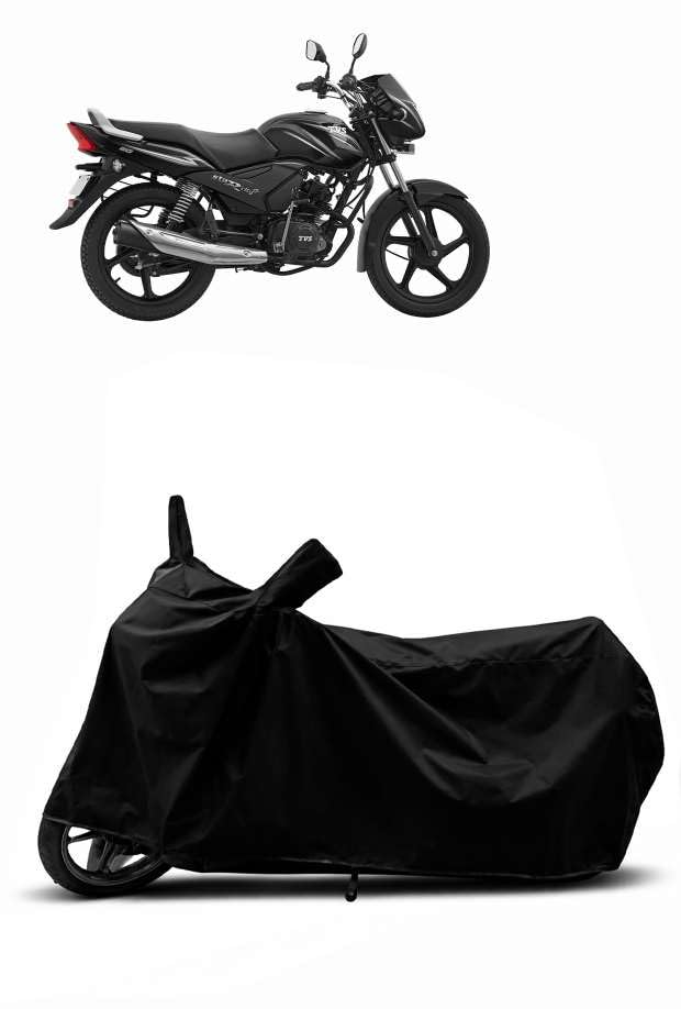 Image of Heavy Duty Waterproof Scooty & Bike Cover for Tvs Star City Plus - UV Resistant, Dustproof & Rain Protection, All-Weather Outdoor Cover for Bikes & Scooty with Buckle Straps