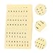 ERINGOGO Kalimba Scale Stickers 6pcs Piano Key Labels Removable Piano Key Labels Sticker Kalimba Keyboard