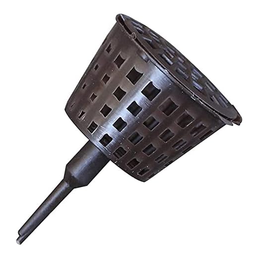 ANCLLO 100PCS Dünger Mesh Körbe Garten Kinderzimmer Töpfe Tragbares Aquarium mit Deckel Pflanznahrungsbecher für saftige Orchideen Bonsai