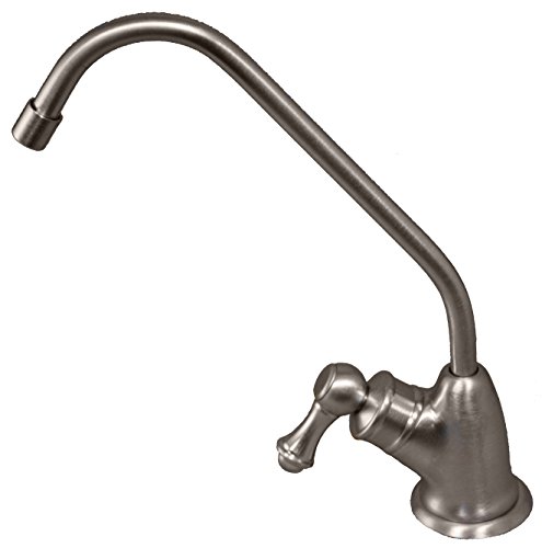 Pureteck F-07-BSS Euro Style Non Air-Gap for Reverse Osmosis, Brushed Stainless Steel