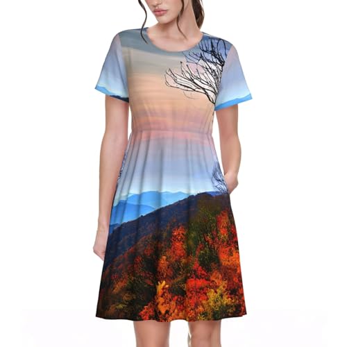 Robe d'été élégante Blue Ridge Mountains pour femme
