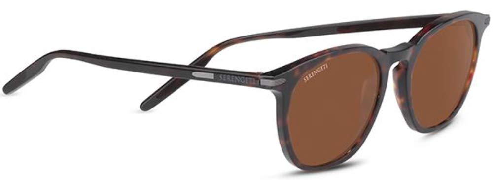 Serengeti8937 Acetate Arlie, Shiny Dark Havana Mineral Polarized Drivers, one size