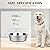 Joytale Stainless Steel Dog Bowl with Rubber Base, Set of 2, Pets Food and Water Non-Slip Bowls for Medium Large Dogs,1900 ML
