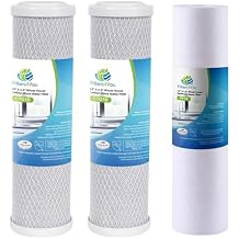 CFS 10" x 2.5" Granular Activated Carbon Water Filter Cartridges Compatible with WaterPur CCI-10-CLW Models Universal 10 Inch Replacement Filter for Clear Water Filter Housing 2 Pack