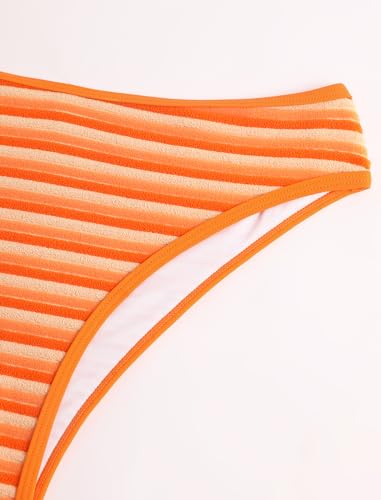 Image of ZAFUL Women Strapless Textured Bandeau Bikini 2 Piece Swimwear Cheeky Solid Lace up Bathing Suits